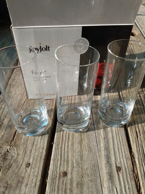 JoyJolt Faye Double Old Fashion & Highball Glasses Drinking Glasses - Set  of 12