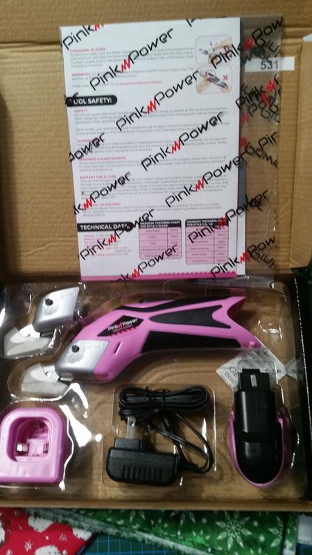 Pink Power Electric Fabric Scissors Box Cutter for Crafts, Sewing,  Cardboard, & Carpet - Heavy Duty Professional Cutting Tool - Aqua Splash  Cordless