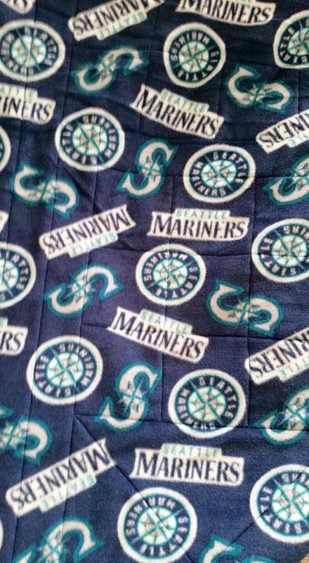 Fabric Traditions Seattle Mariners Flannel Fabric Plaid (2 Yards Min.) - Team Flannel Fabric - Fabric