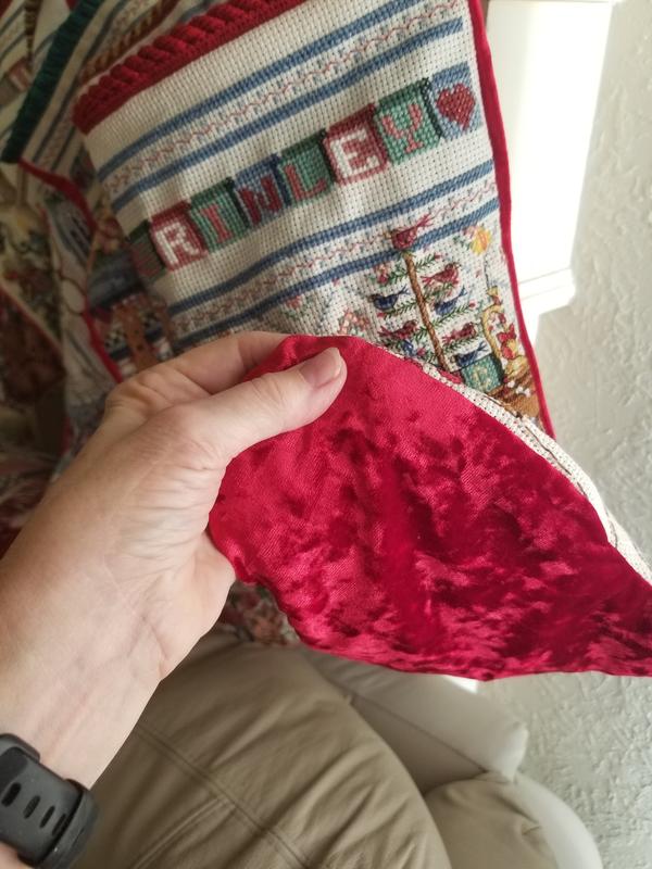 Red Crushed Velvet Fabric by Sew Sweet