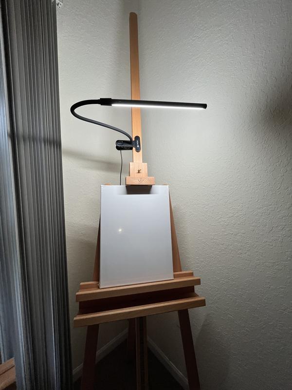Clamp light for easel discount