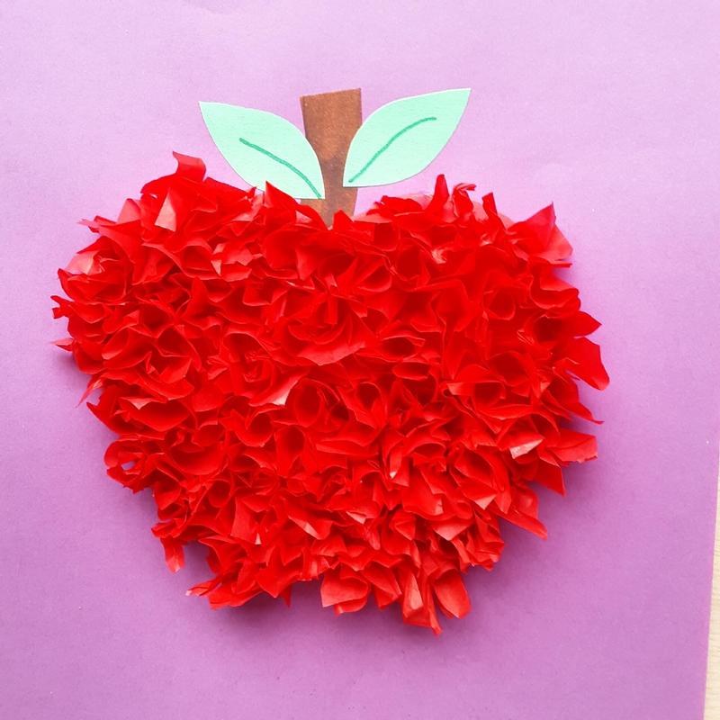 TISSUE PAPER APPLE CRAFT