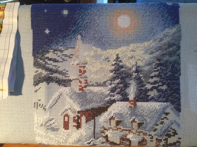 Dimensions Sleigh Ride at Dusk Stocking - Cross Stitch Kit 8712