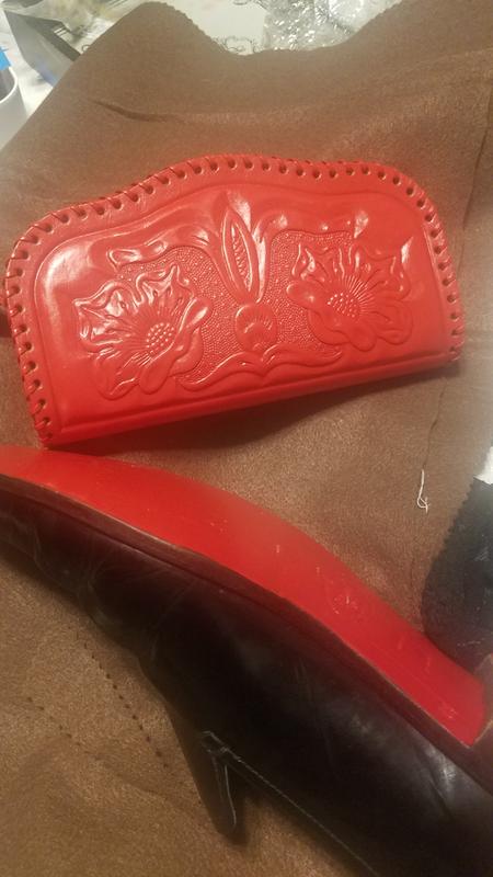 Angelus Walk on Red - Louboutin Shoes/Boot Sole/Edge Bottm Coat & Restorer