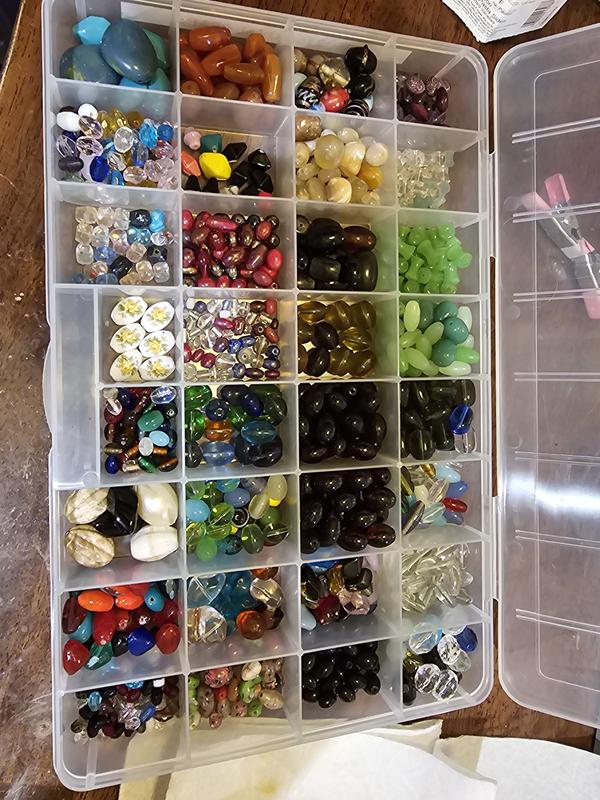 BEAD STORAGE SOLUTIONS 45-Pieces Craft Organizer and 82-Pieces
