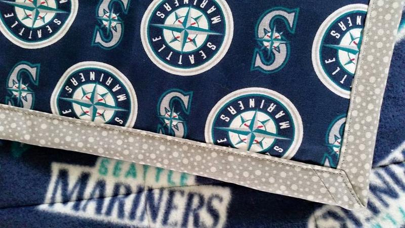 Fabric Traditions Seattle Mariners Flannel Fabric Plaid (2 Yards Min.) - Team Flannel Fabric - Fabric