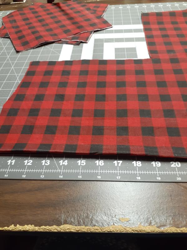 Cotton Buffalo Plaid Checkered Check Plaid Holly Jolly Christmas Winter Red  and Black Cotton Fabric Print by the Yard (49803-Black/Red)