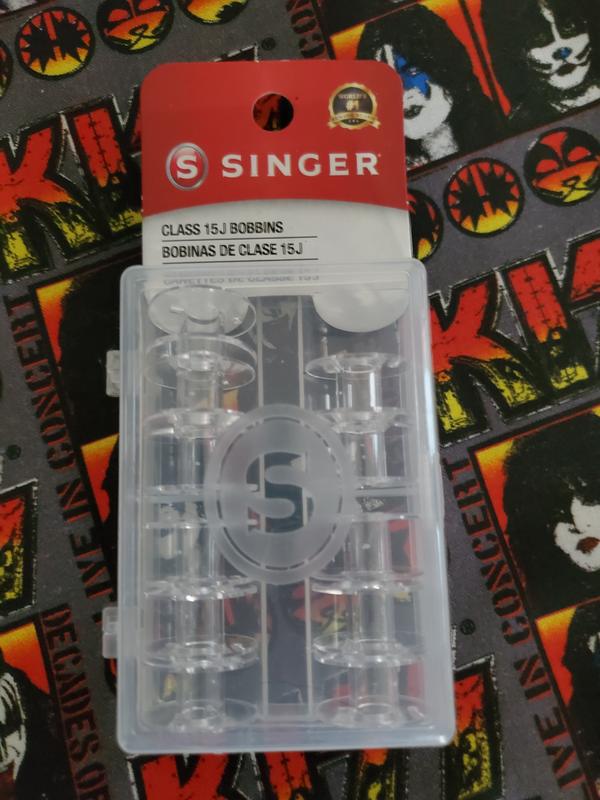 Singer Transparent Plastic Class 15j Bobbins - 12/Pkg