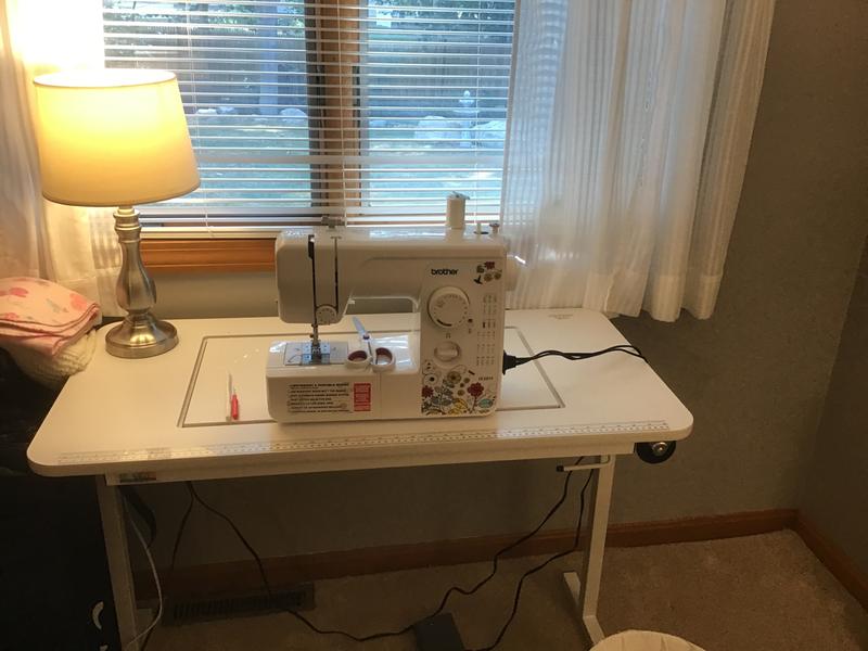 Buy Arrow 601 Gidget I Sew-Much-More Folding Sewing, Cutting, Quilting, and Craft  Table, Portable with Lift, White Finish Online at desertcartINDIA