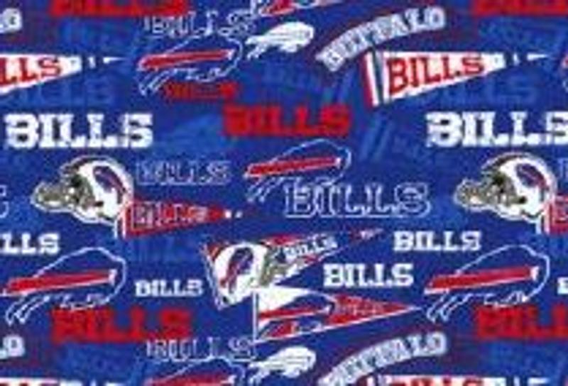 Fabric Traditions Buffalo Bills Fleece Fabric Retro