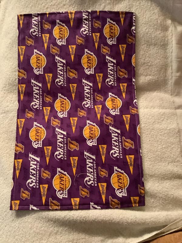 NBA Los Angeles Lakers Camo Cotton Fabric (2 Yards Min.) - Team Cotton Fabric - Fabric