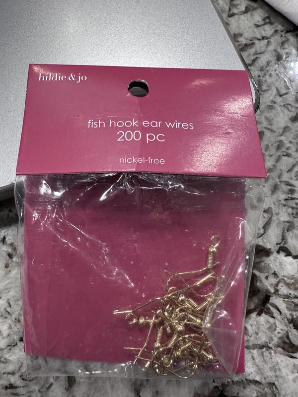 18mm Gold Fish Hook Ear Wires 200pk by hildie jo JOANN