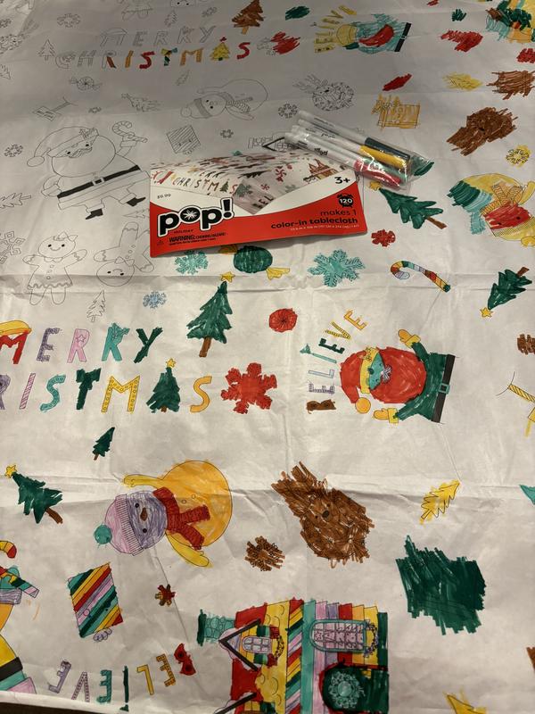 15 Christmas Color In Table Cloth by POP!