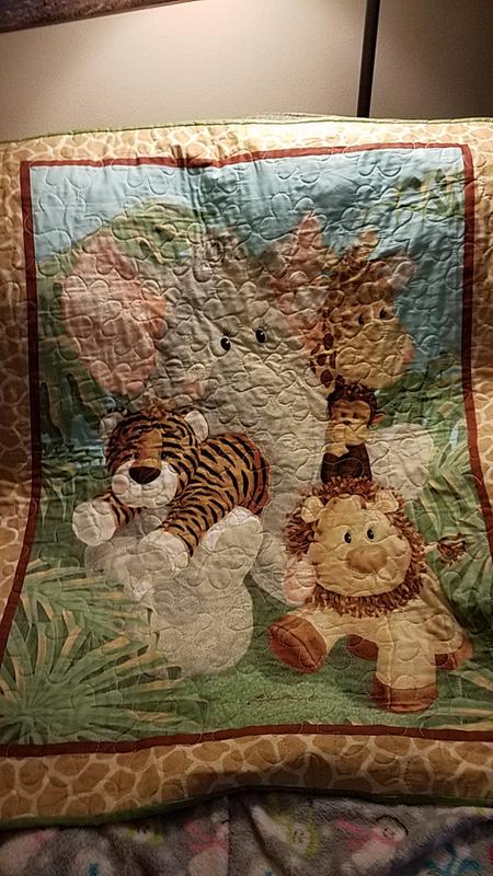 Nursery Fabric Jungle Babies Panel