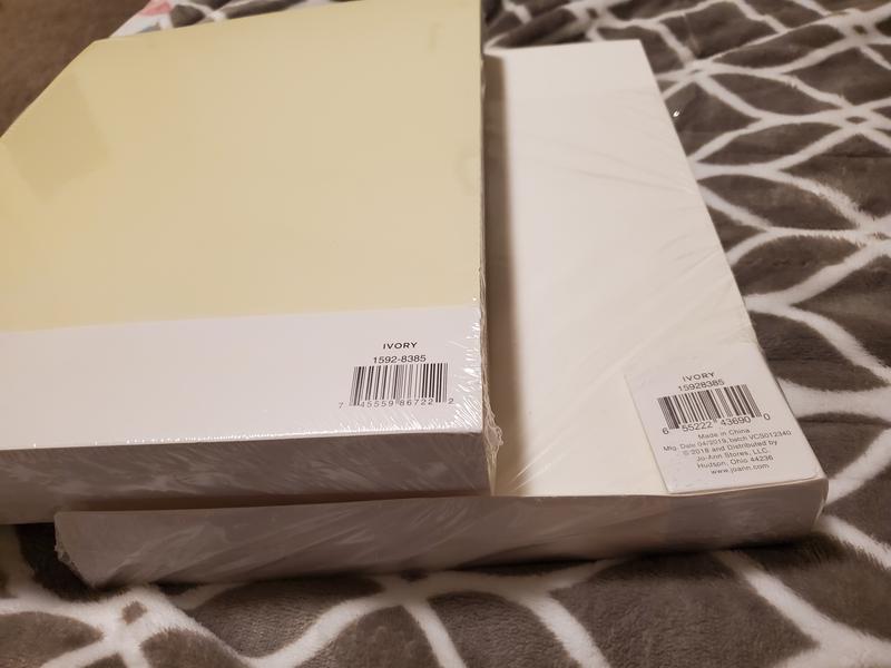 Cardstock 8.5 x 11 Paper Pack - 110 lb Yellow Ivory Cardstock Scrapbook  Paper - Double Sided Card Stock for Crafts Embossing Cardmaking - 100  Sheets Ivory 8.5 x 11