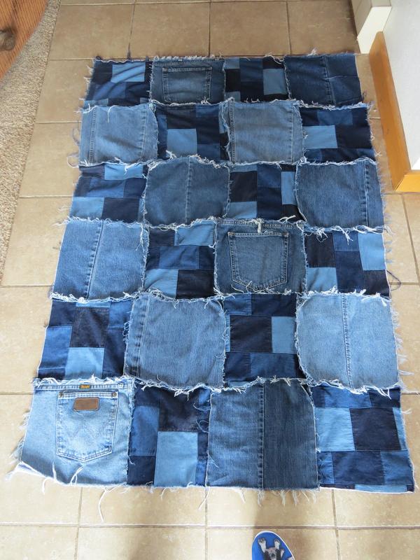 patchwork denim fabric