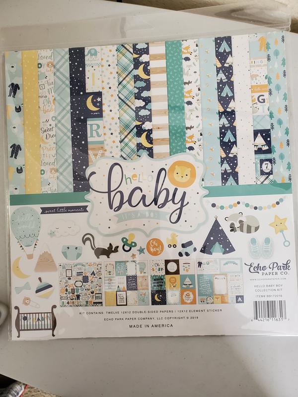 Echo Park Collection Kit 12''X12'' Hello Baby Boy