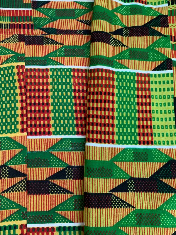 Ethnic Cloth Fabric 43''-African Kente