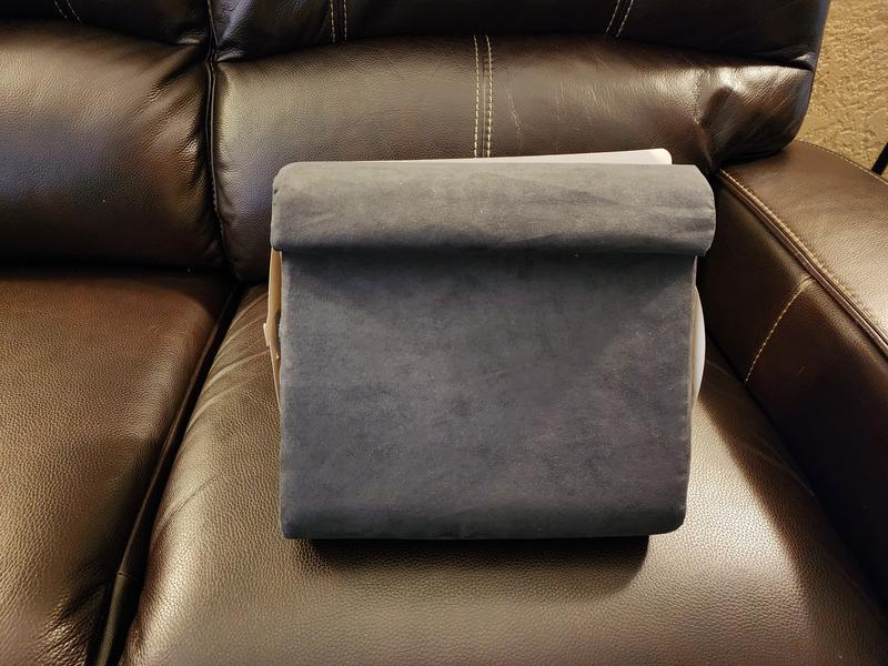 Pillow Pad As Seen on TV Charcoal Gray Multi Angle Soft Tablet Stand