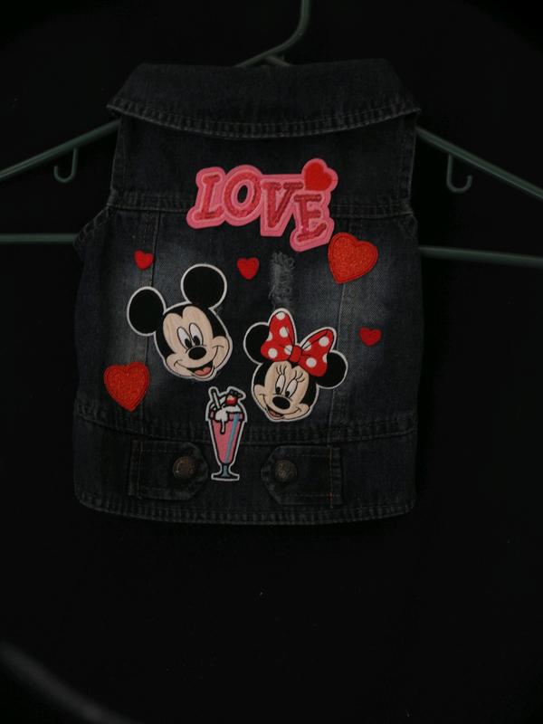  Triple Siblings Mickey Donut Embroidered Iron On Patch