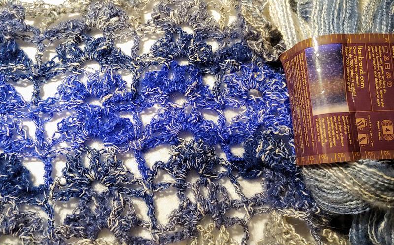 Lion Brand Yarn 828-200 Shawl in a Ball Yarn, One Size, Community Coral