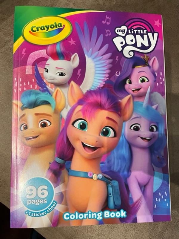 Crayola My Little Pony Coloring Book with Stickers, Gift for Girls and  Boys, 96 Pages, Ages 3, 4, 5, 6 