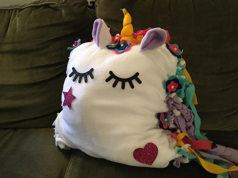 goldieblox light up unicorn pillow