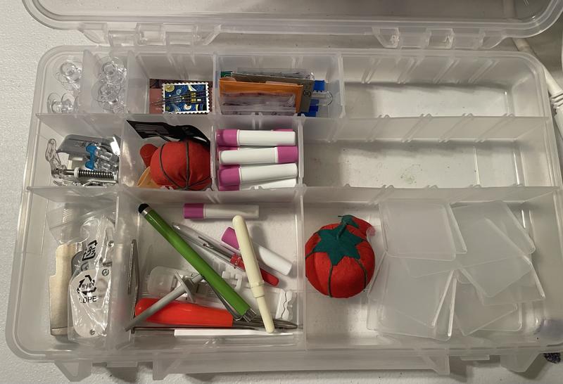 New Creative Options Grab-N-Go Storage System with 3 stowaway containers,  bulk storage under the lid and a convenient carry handle to move this  organizer from room to room, 13.5 high. - Rocky