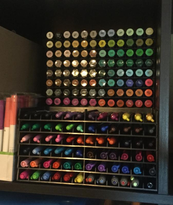 Spectrum Noir Marker Storage Organizer System. 14 trays, holds 168