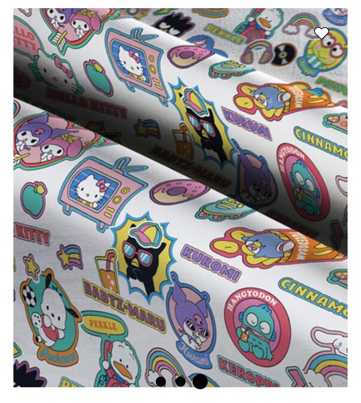 Hello Kitty Fabric Hello Kitty and Friends Stickers Sanrio 