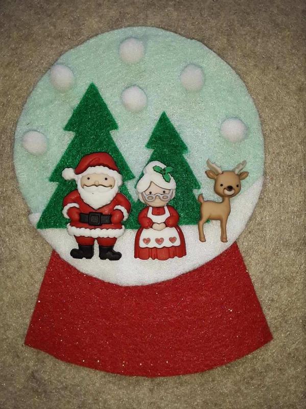 Santa Claus Christmas Buttons for Sewing and Crafts