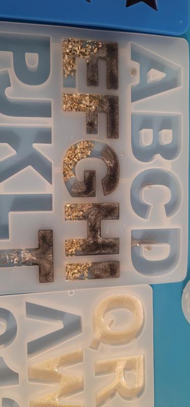 1.5 Alphabets & Numbers Silicone Resin Mold by hildie & jo