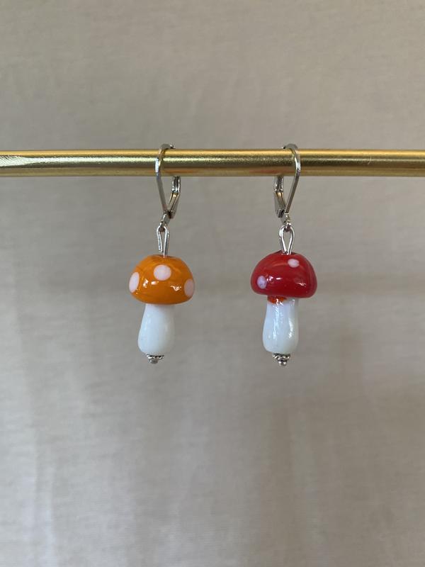 Mushroom Glass Beads by Bead Landing™
