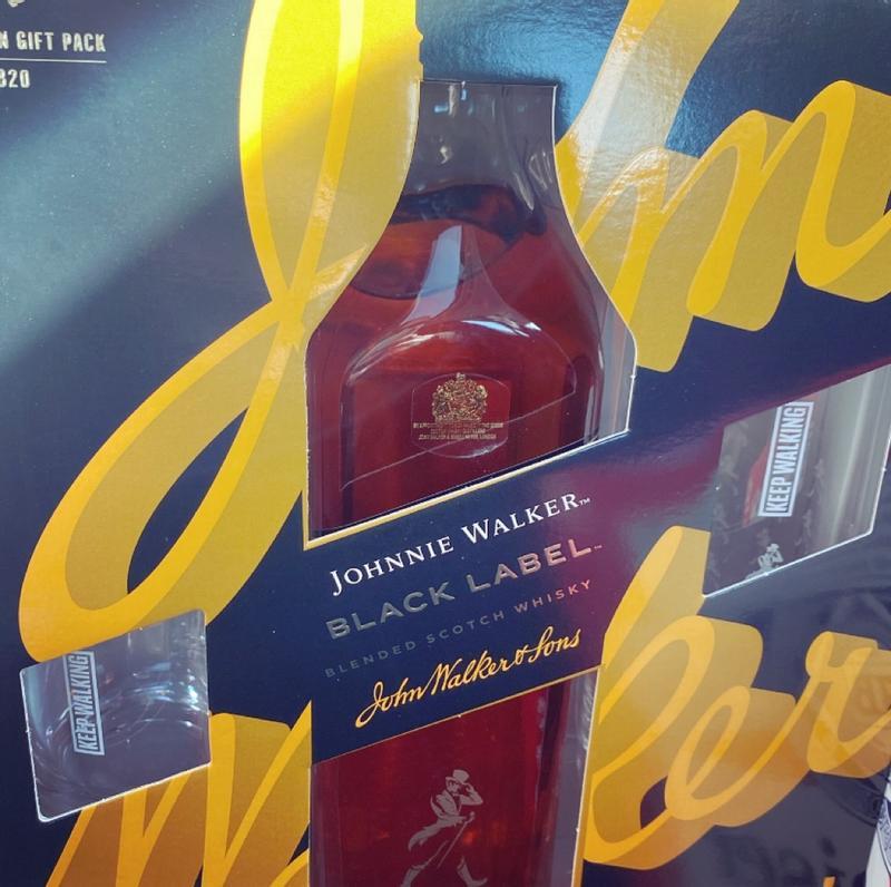 Johnnie Walker Black Label Blended ScotchAged 12 Years, 1 L