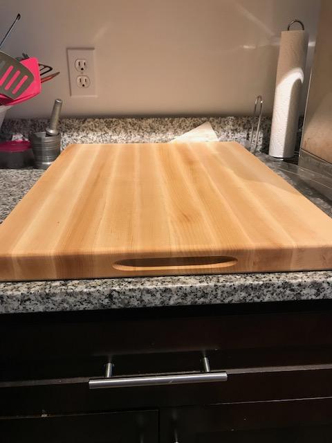 Premium Large Acacia Wood Cutting Board for Kitchen. 1.5in Extra Thick  Chopping Board with Juice Groove. Non slip Reversible Butcher Block  Countertop