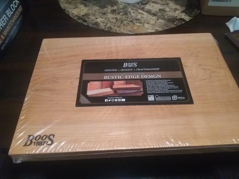 John Boos 13x12 Rustic Edge Walnut Cutting Board