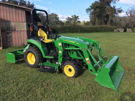 2023 John Deere 2038R Tractor Loader Mower Plow Grand, 60% OFF