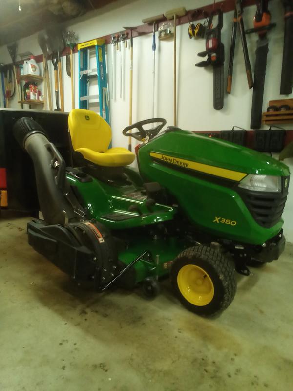 John deere x380 online mower