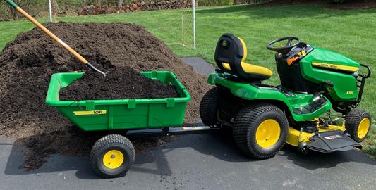 John Deere X380 Lawn & Garden Tractor X380, Less Deck CARB -PC12711 Power  Flow,48A inch: Material Collection System