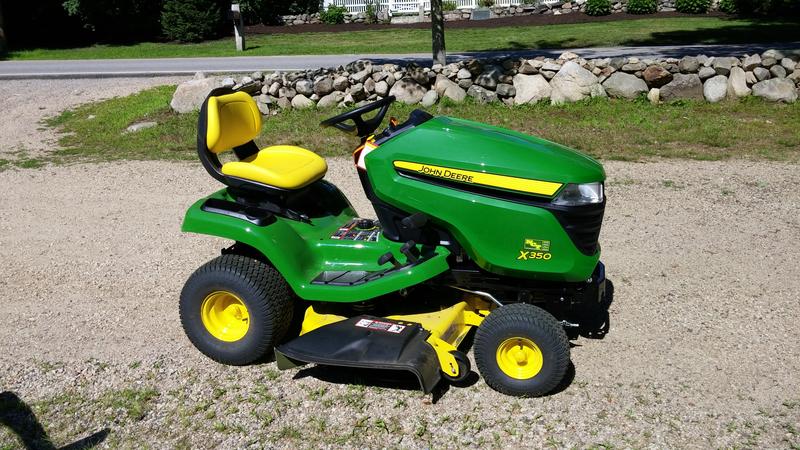 John deere select series online x300 lawn tractor x350