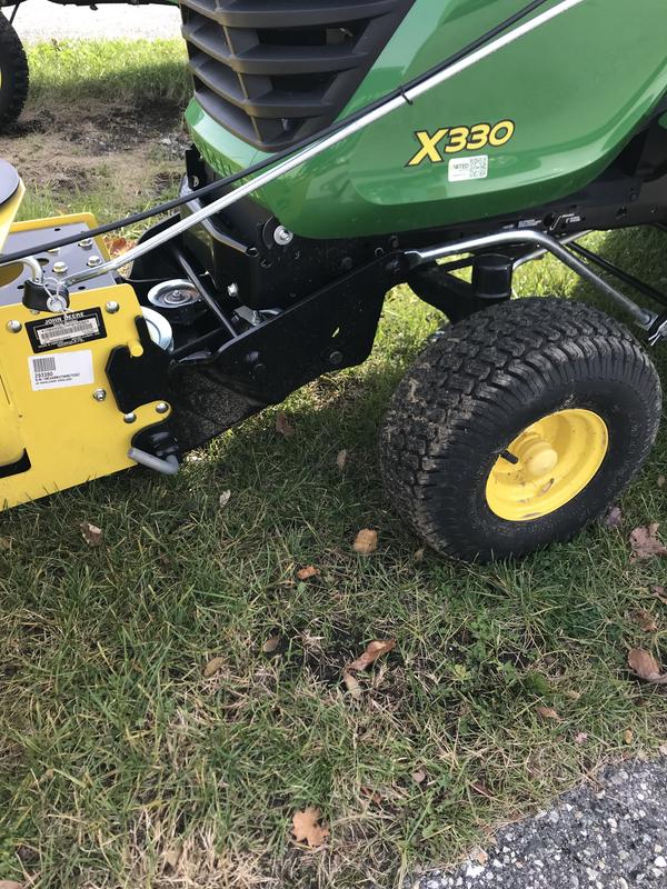 John deere x350 discount snow blower reviews