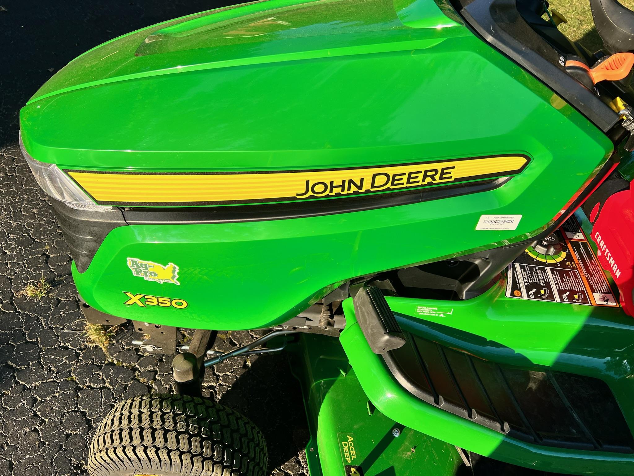 John Deere X350 owner photo