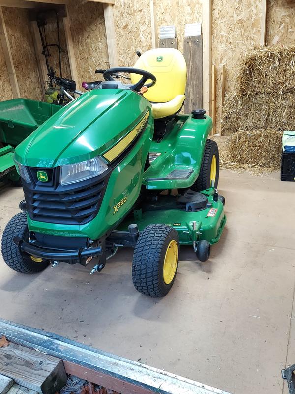 John deere x390 online mower