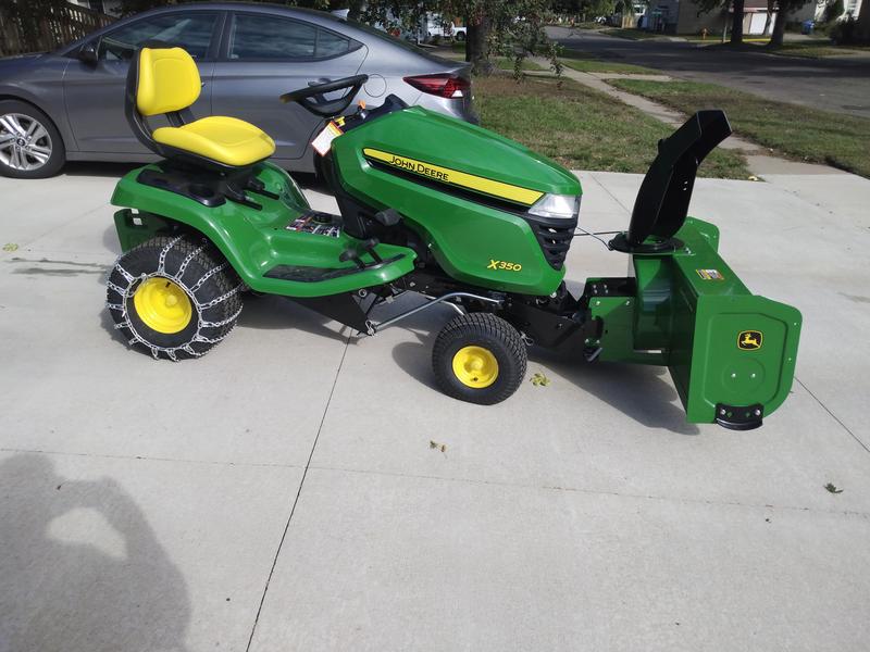 X350 john deere discount snowblower