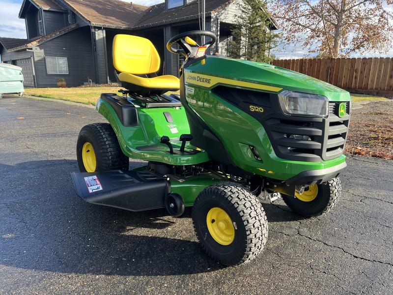 John deere 120 riding mower hot sale