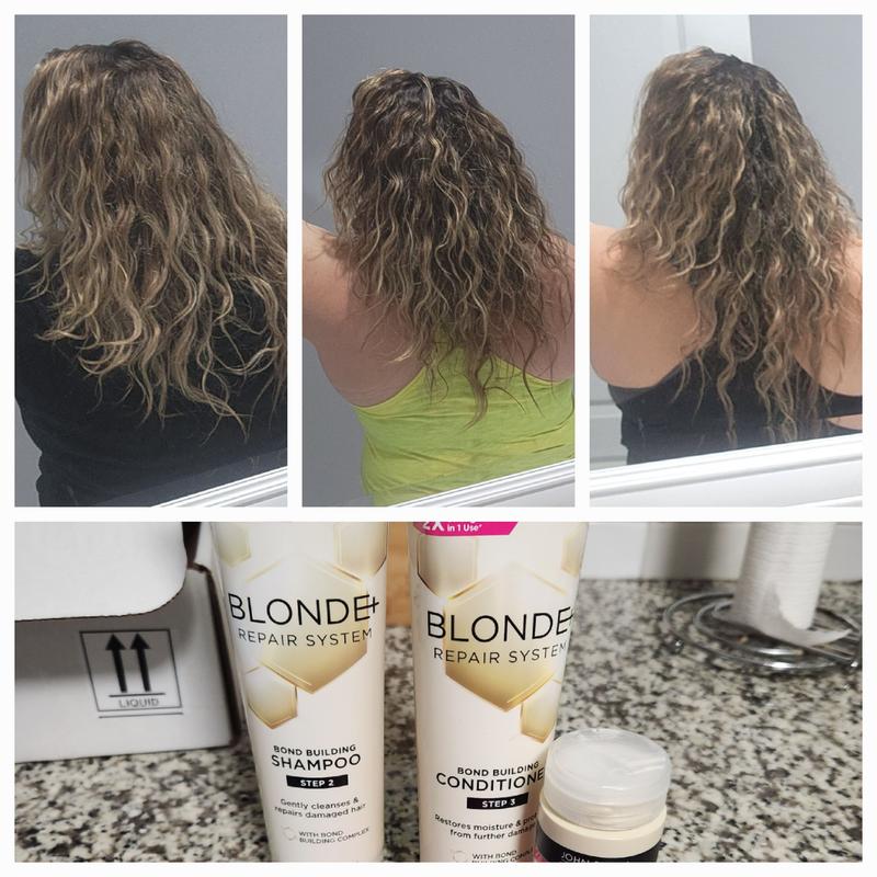 SHAMPOO レコード Amazon.com: John Frieda Blonde+ Hair Repair System Bundle
