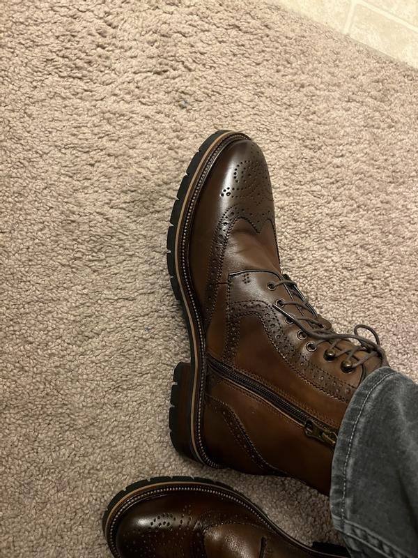 Johnston & Murphy Men's Cody Wingtip Zip Boots - Macy's