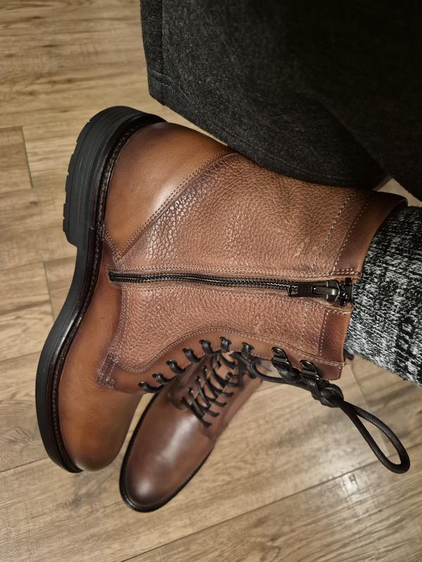 Men's Latham Plain Toe Boot in Tan European Calfskin | Johnston