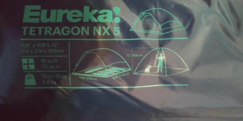 Eureka! Tetragon NX 5 Tent: 5-Person 3-Season - Hike & Camp