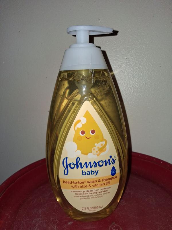 thumbnail image 2 of Gentle Baby & Kids Johnson's Head-To-Toe Wash & Shampoo, Big 33.8 Fl Oz Pump Bottle, Tear-Free Formula 2 of 3